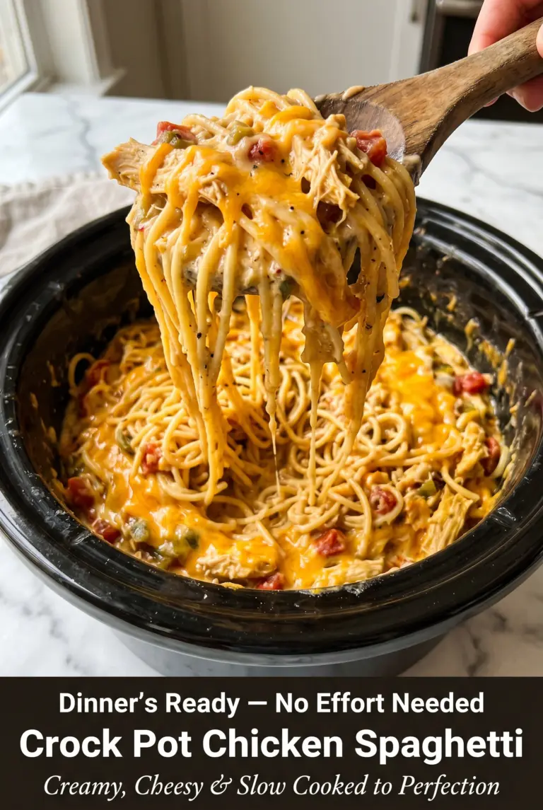 Crock Pot Chicken Spaghetti