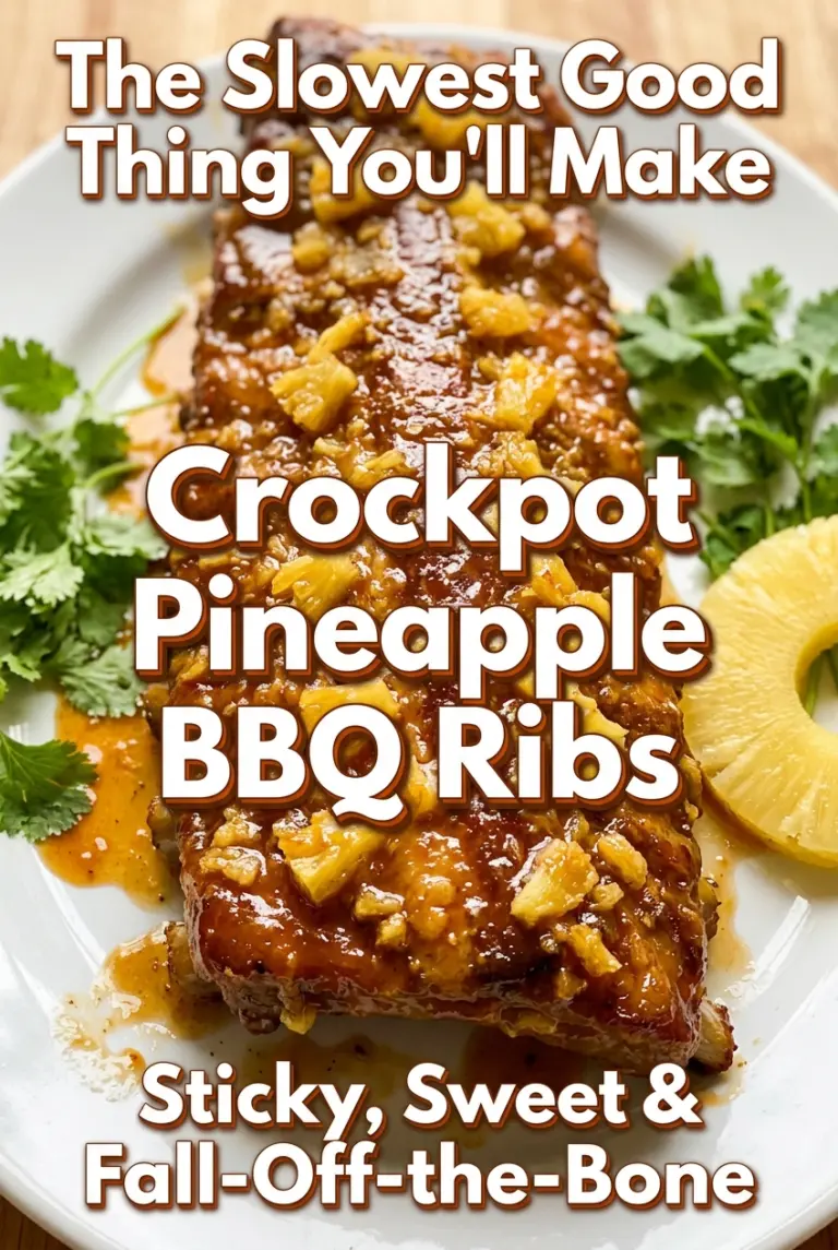 Crockpot Pineapple BBQ Ribs