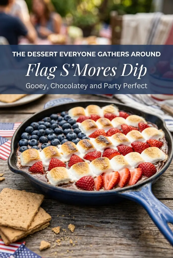 Flag S’Mores Dip