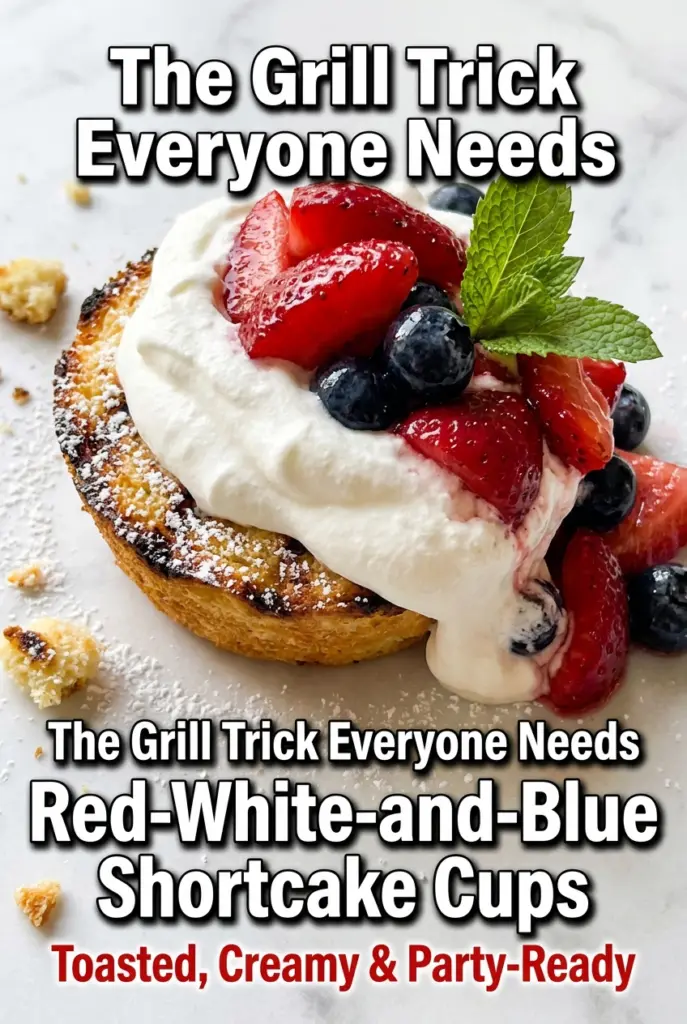 Grill-Toasted Shortcake Cups (Red-White-and-Blue)