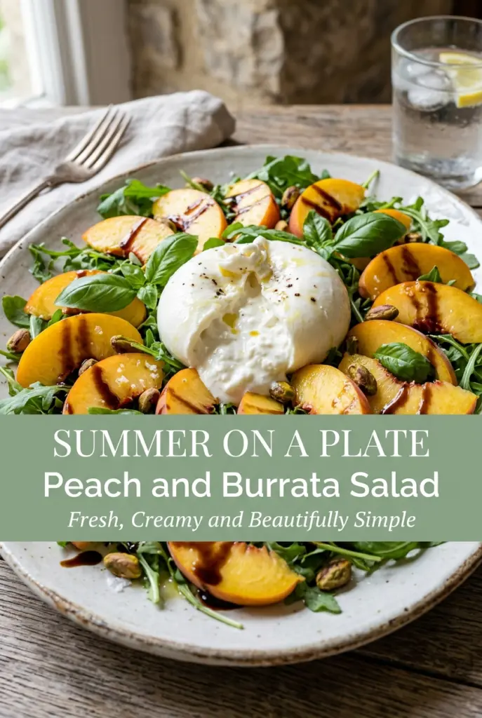 Peach and Burrata Salad