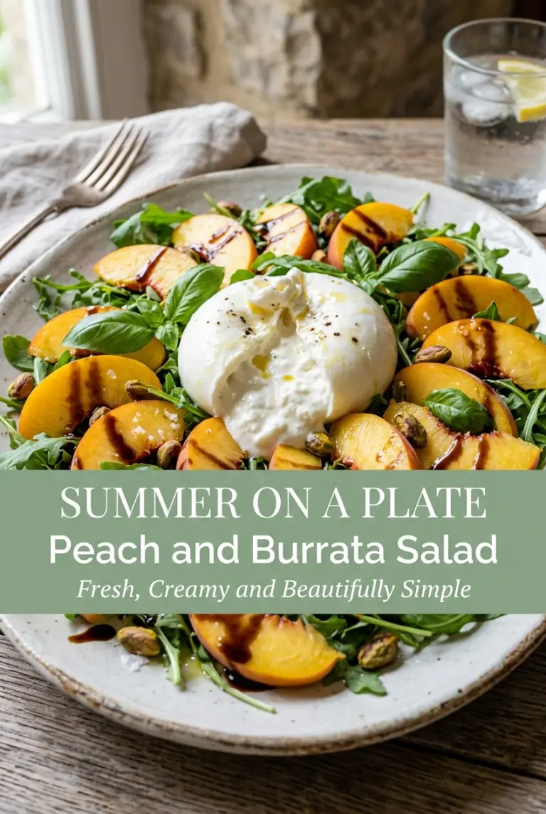 Peach and Burrata Salad