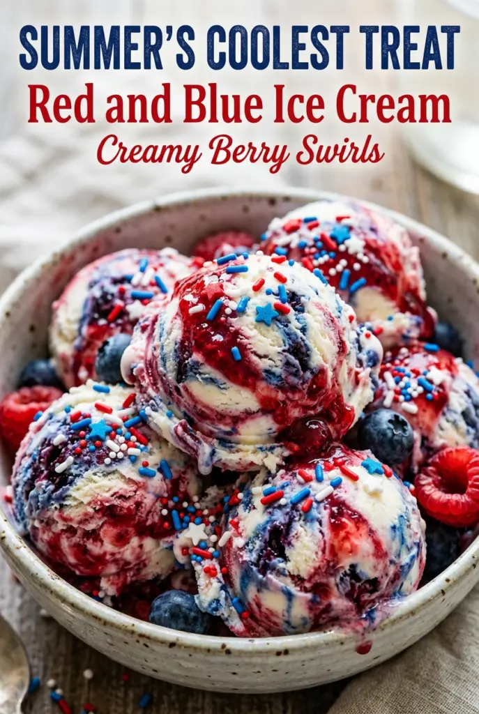 Red and Blue Ice Cream