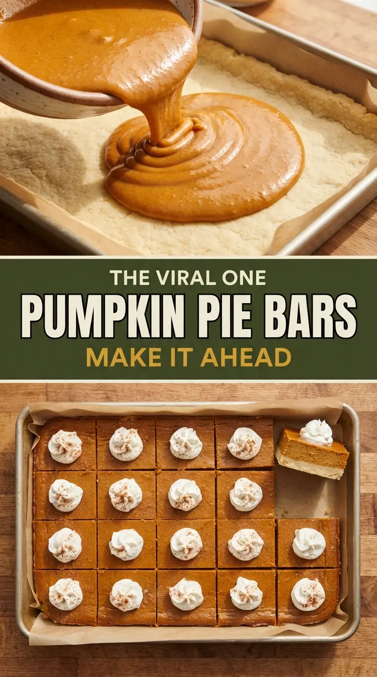 Pumpkin Pie Bars with Shortbread Crust