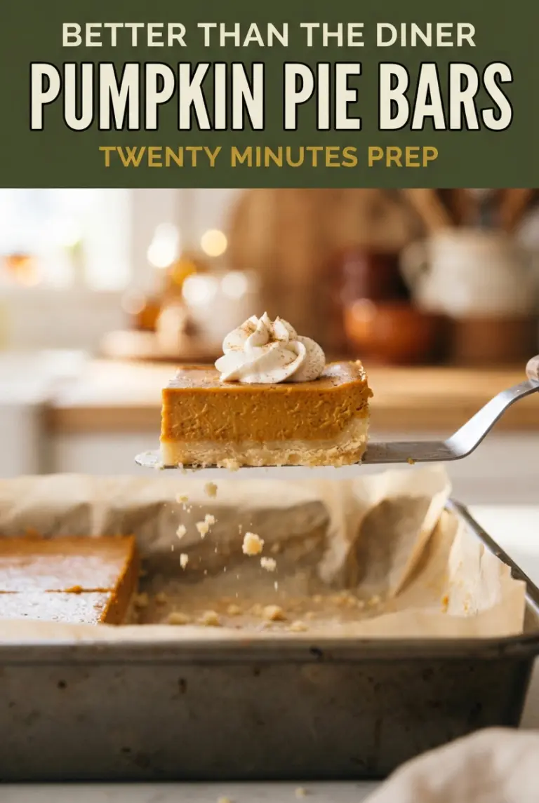 Classic Pumpkin Pie Bars with Buttery Shortbread Crust
