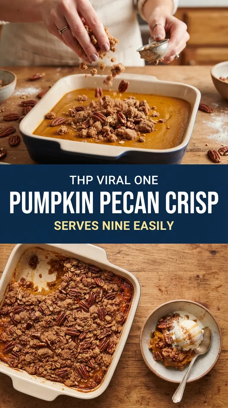 Pumpkin Crisp with Pecan Topping