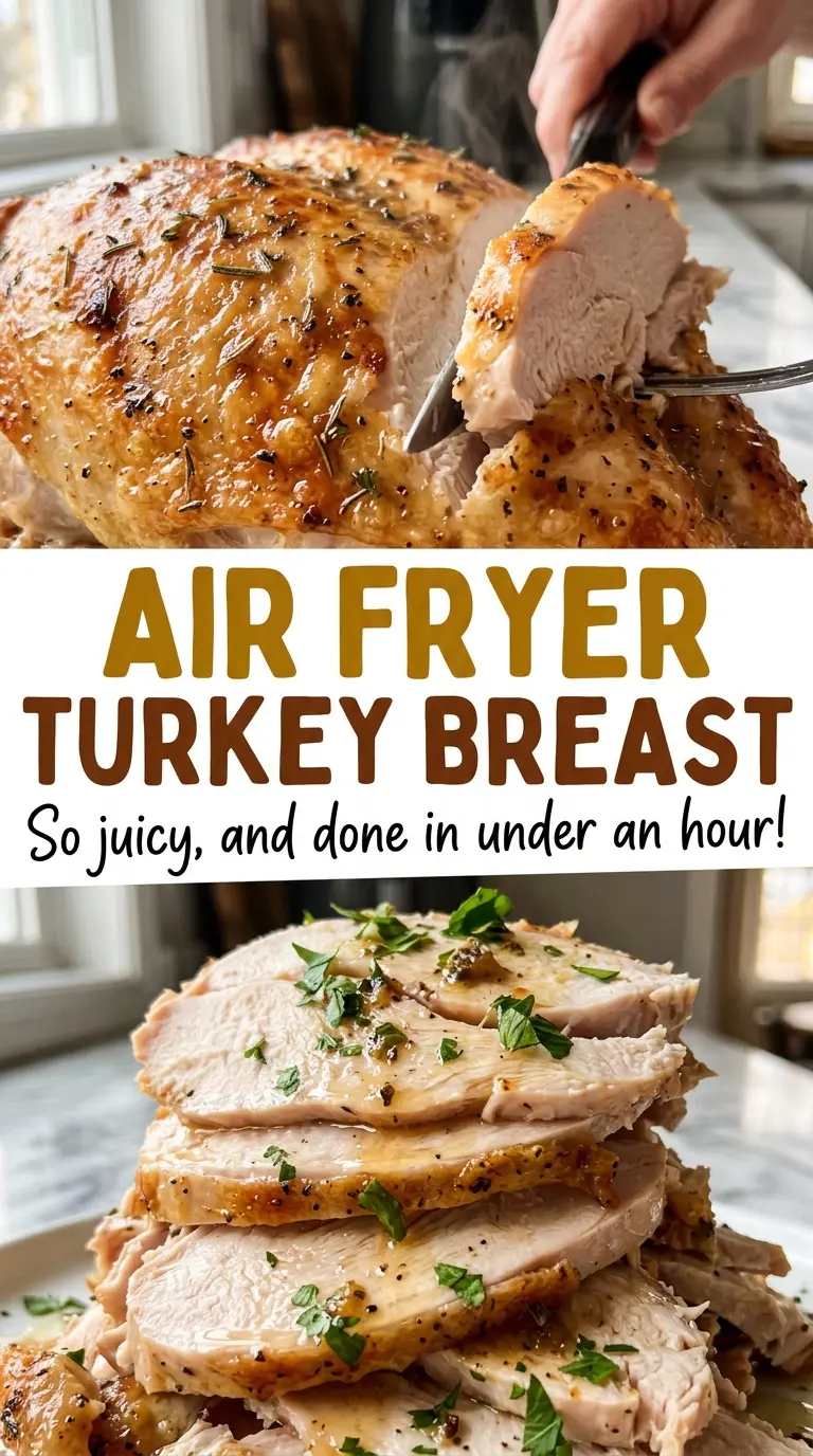 Air Fryer Turkey Breast tender sliced