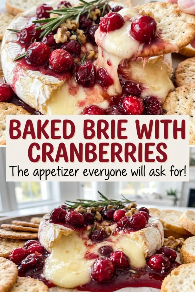 Baked Brie with Cranberries