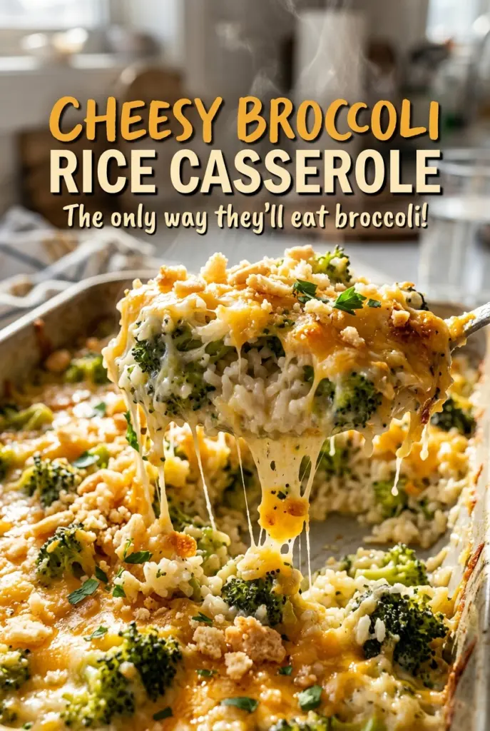 Cheesy Broccoli Rice Casserole