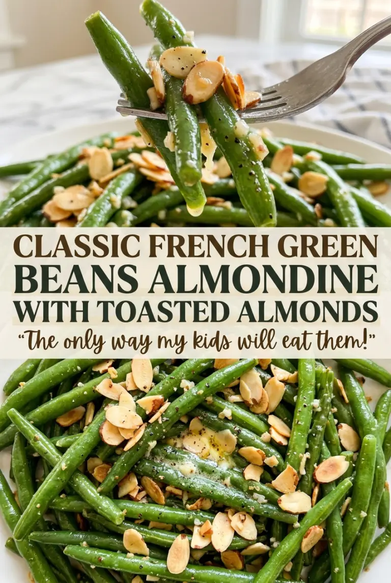 Classic French Green Beans Almondine with Toasted Almonds