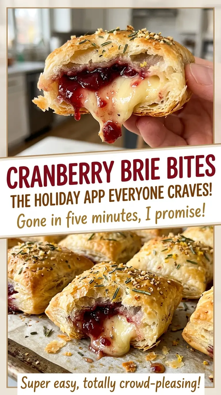 Cranberry Brie Bites crisp buttery appetizer