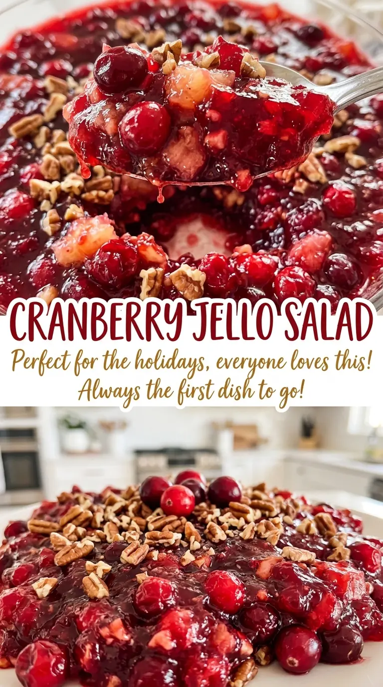 Cranberry Jello Salad cranberry pineapple pecan