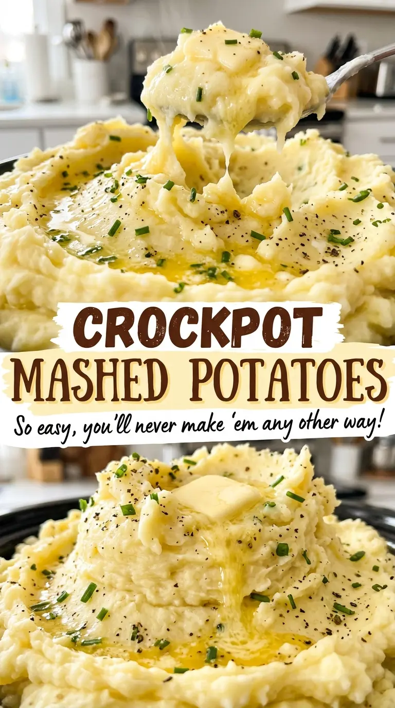 Crockpot mashed potatoes smooth, buttery texture