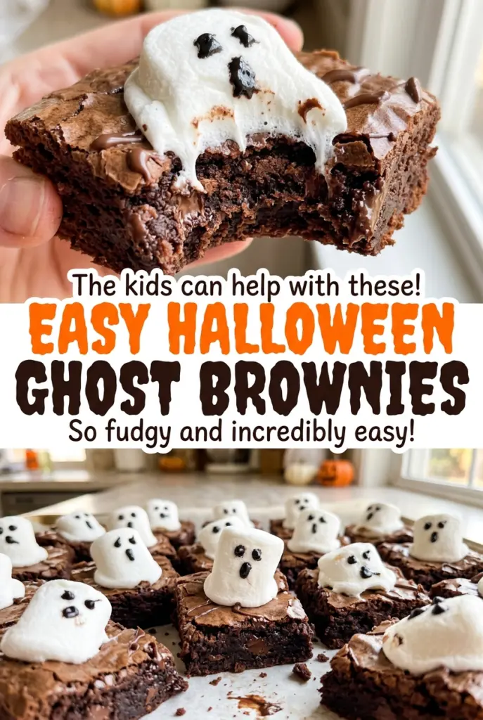 Easy Halloween Ghost Brownies: Fudgy & Spooky Party Treats
