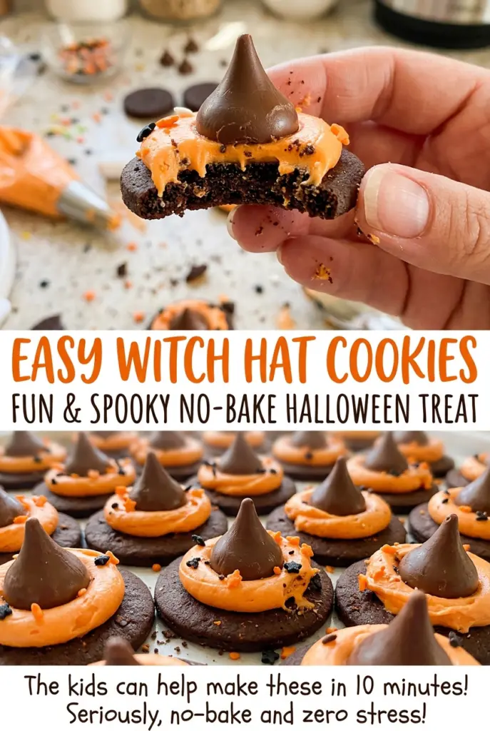 Easy Witch Hat Cookies: Fun & Spooky No-Bake Halloween Treat