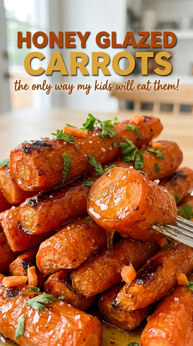 Honey Glazed Carrots shiny honey-coated slices