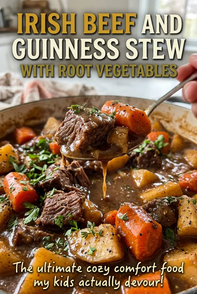 Irish Beef and Guinness Stew with Root Vegetables