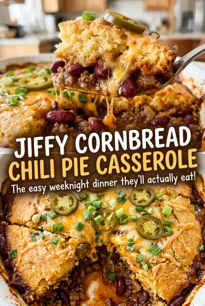 Jiffy Cornbread Chili Pie Casserole