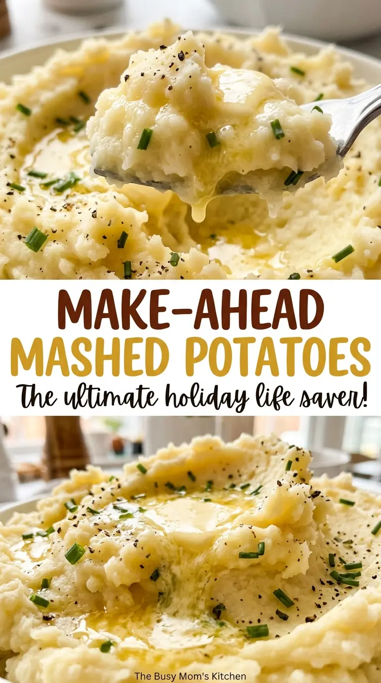 Make-Ahead Mashed Potatoes golden smooth casserole