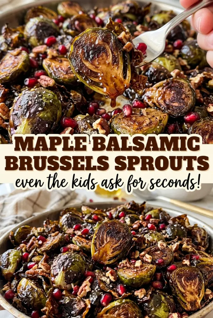 Maple Balsamic Brussels Sprouts