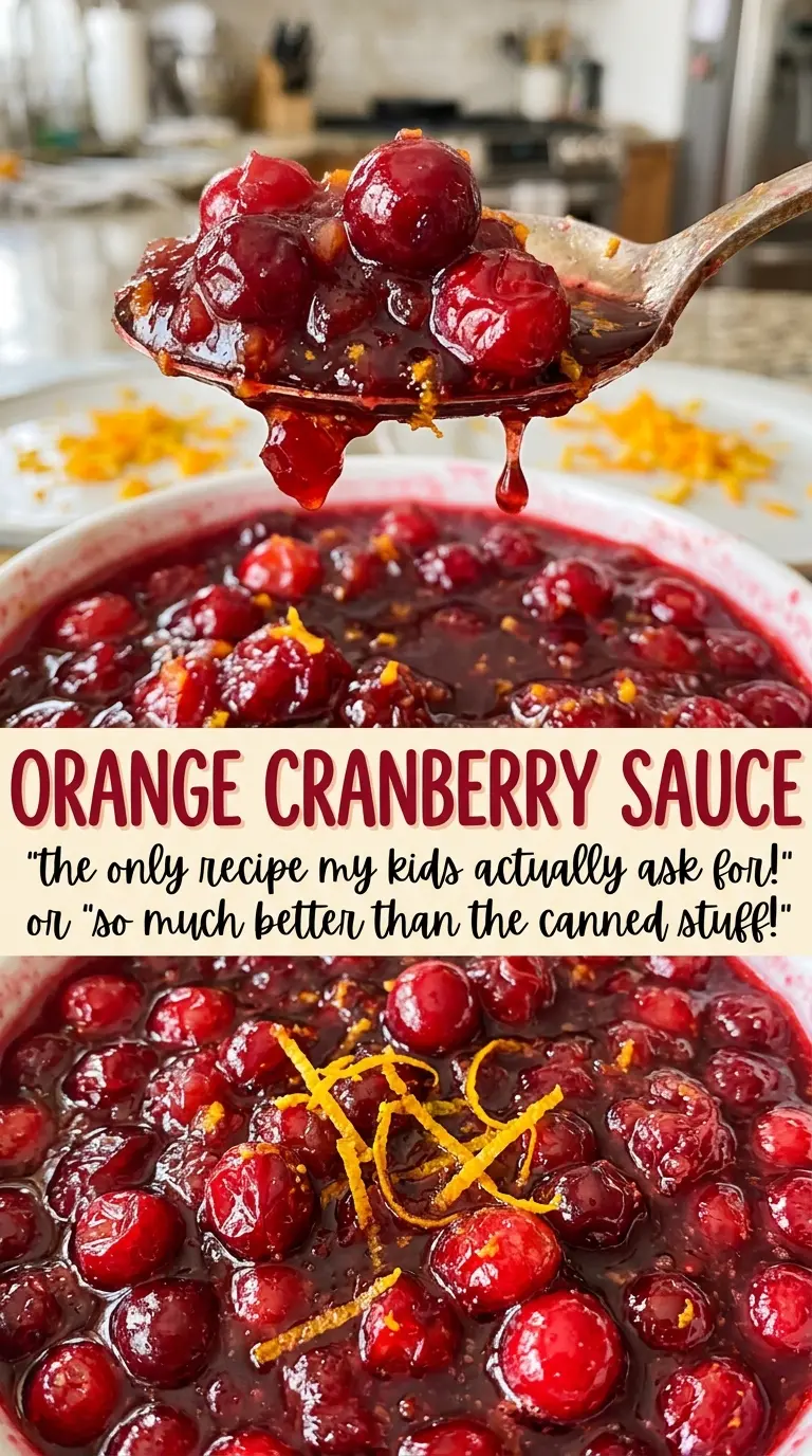 Orange Cranberry Sauce bright citrus finish