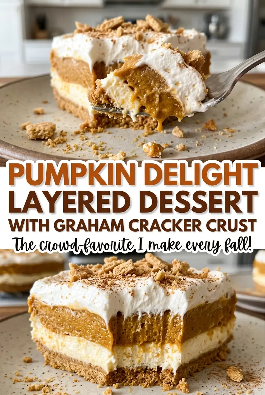 Pumpkin Delight Layered Dessert creamy pumpkin layers
