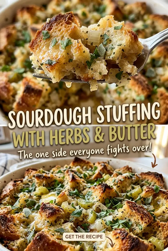 Sourdough Stuffing with Herbs and Butter