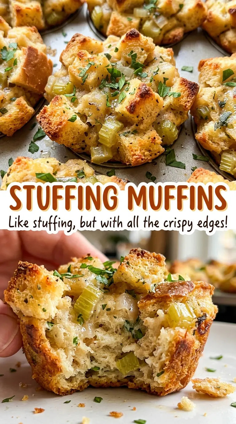 Stuffing Muffins savory herb centers