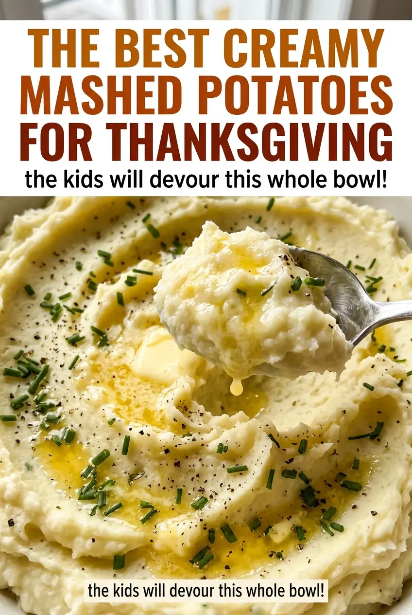 Creamy mashed potatoes smooth buttery finish