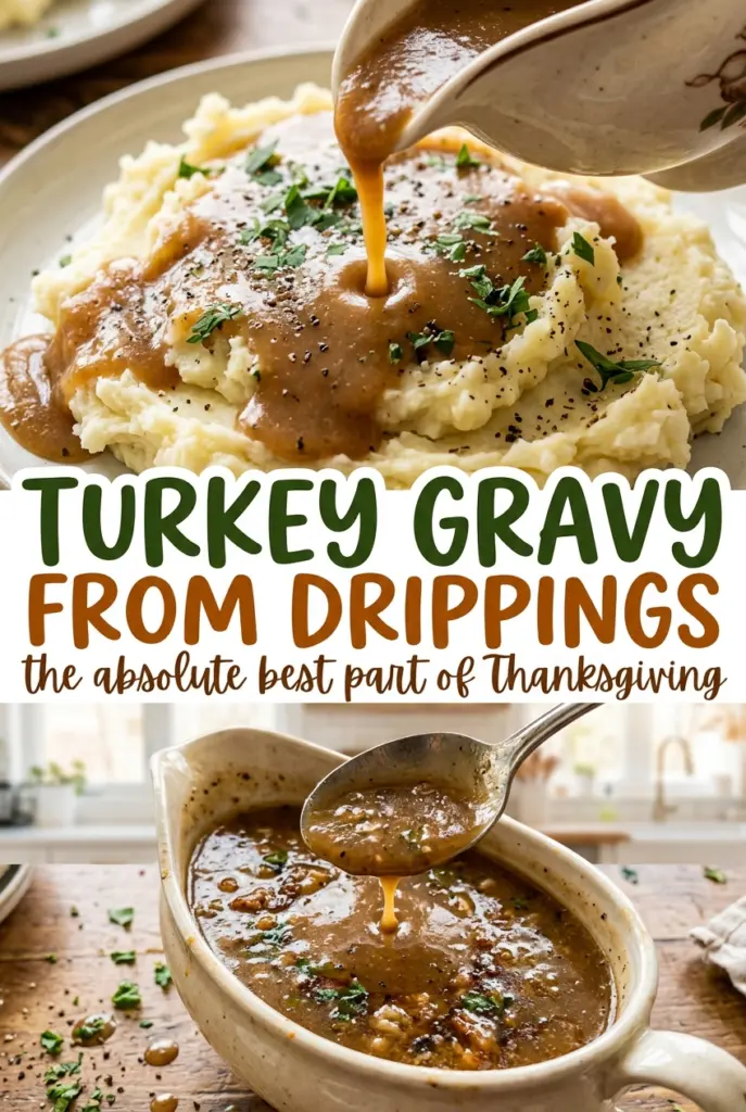 Turkey Gravy from Drippings